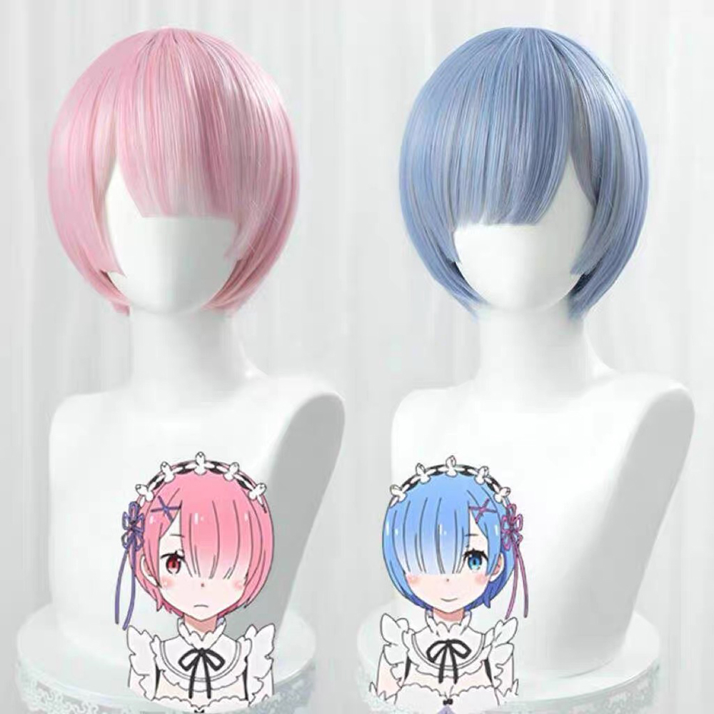 Re Zero Rem Wig - HAIRJOY Parrucca Sintetica Re:Life in a