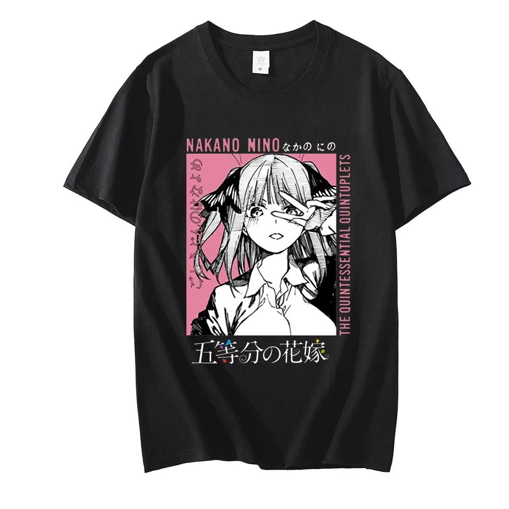 Quintuplets Anime Cosplay - T-shirt Anime The Quintessential Quintuplets Nino