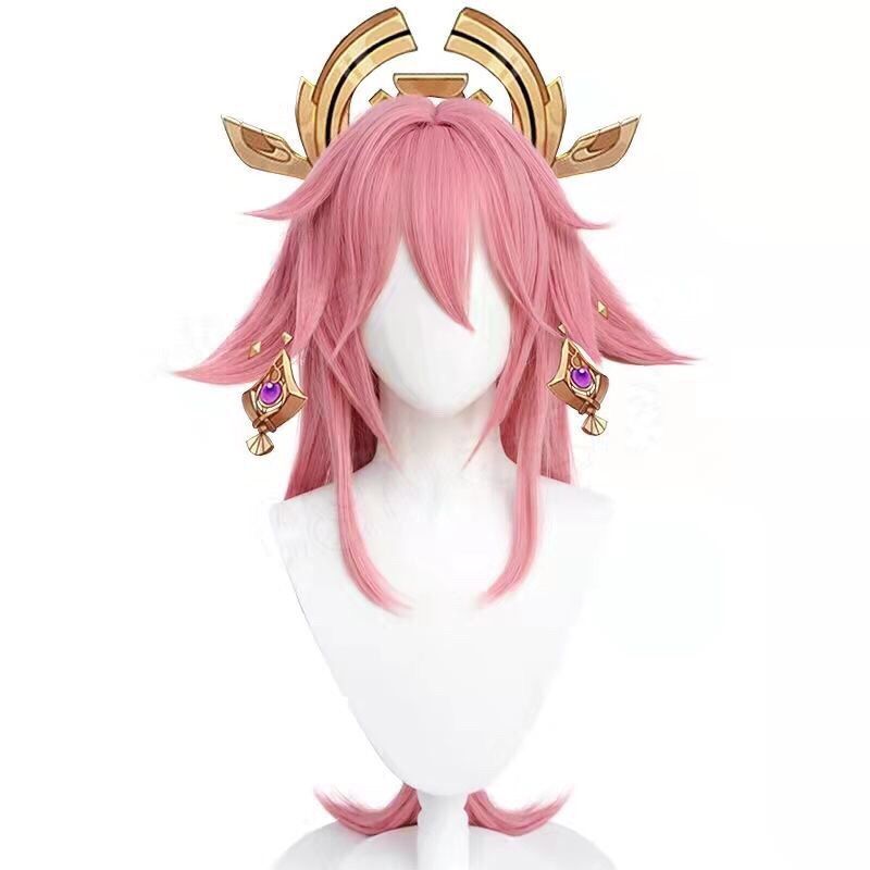 Anime Cosplay Realistic - Parrucca Cosplay Yae Miko di Genshin