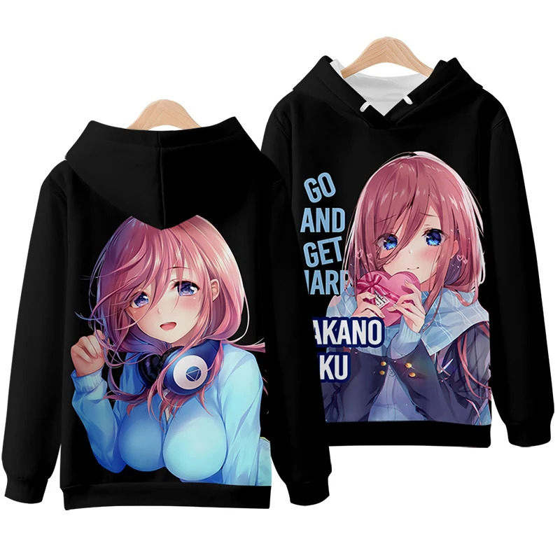 Quintuplets Anime Cosplay - Vivi 2025 Felpe con cappuccio 3D