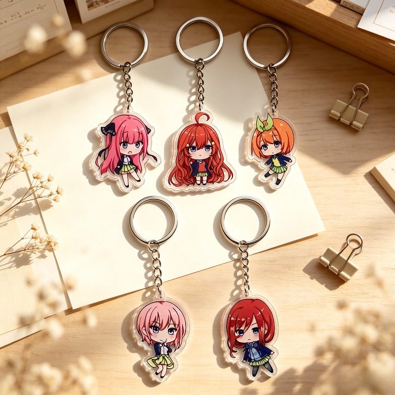 Quintuplets Anime Cosplay - 5 pezzi Portachiavi Anime The Quintessential