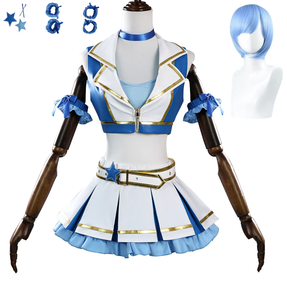 Re Zero Rem Wig - Costume Cosplay di Rem da 