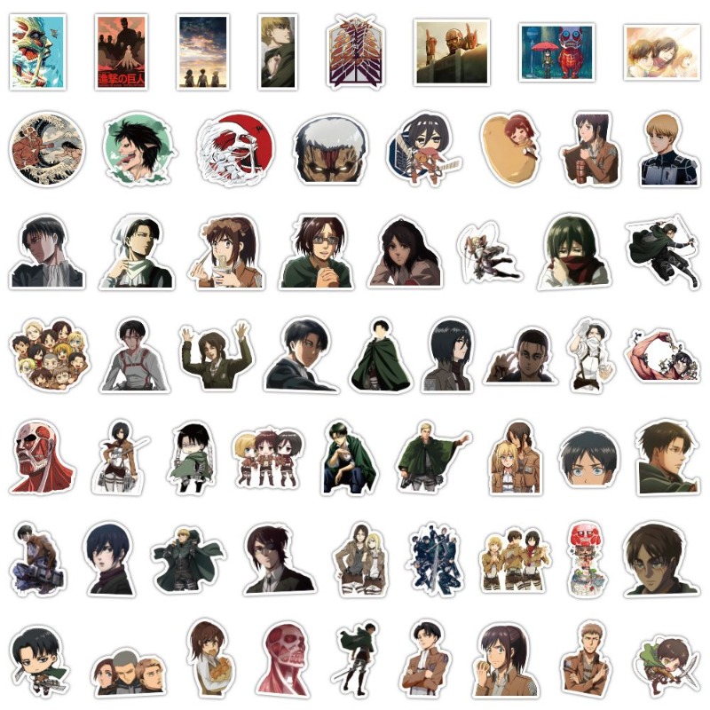 60 Pezzi Adesivi Anime Attack  - Anime Cosplay And Costumes recensione e prezzo