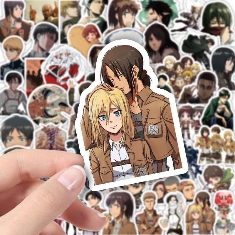 60 Pezzi Adesivi Anime Attack  - Anime Cosplay And Costumes recensione e prezzo